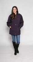 Womens Classic Hooded Quilted Warm Rain Jacket db901